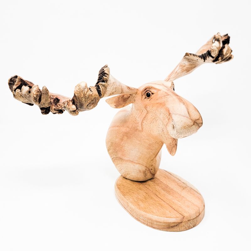 MOOSE HEAD BUST HANDMADE 1839
