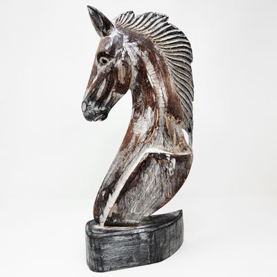 HORSE HEAD BUST STATUE 6412