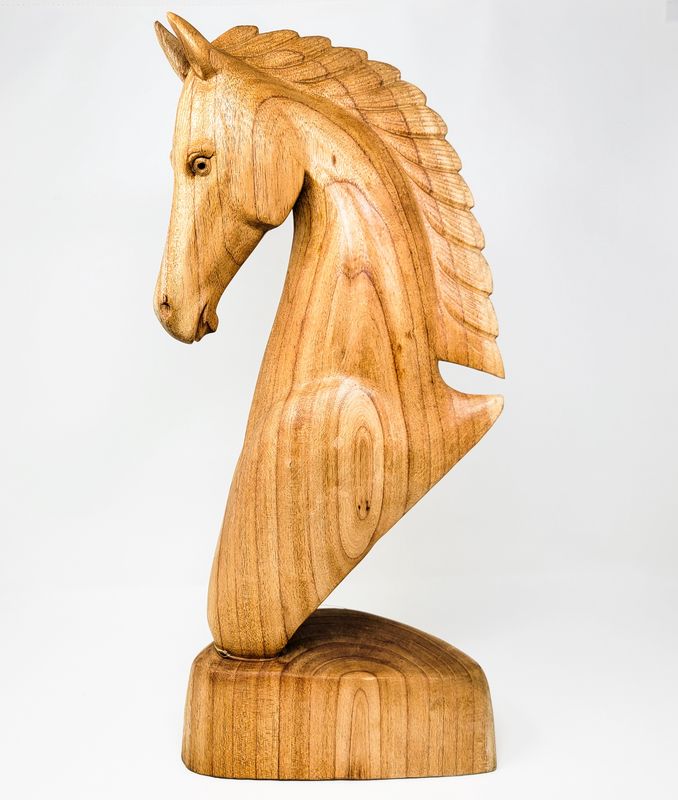 HORSE HEAD BUST STATUE 1854