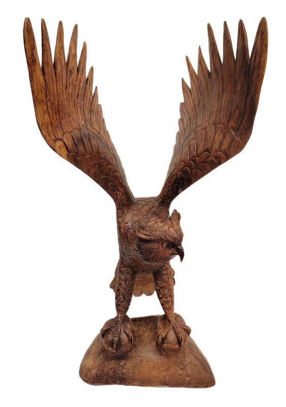 OWL STATUE WINGS UP 29074