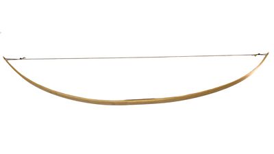 OAK LONGBOW WITH HICKORY HANDLE 14