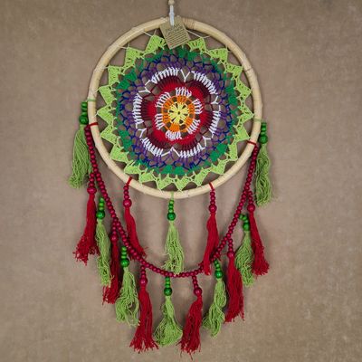 CROCHET FLOWER DREAM CATCHER 28799
