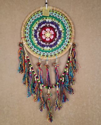 CROCHET FLOWER DREAM CATCHER 28799