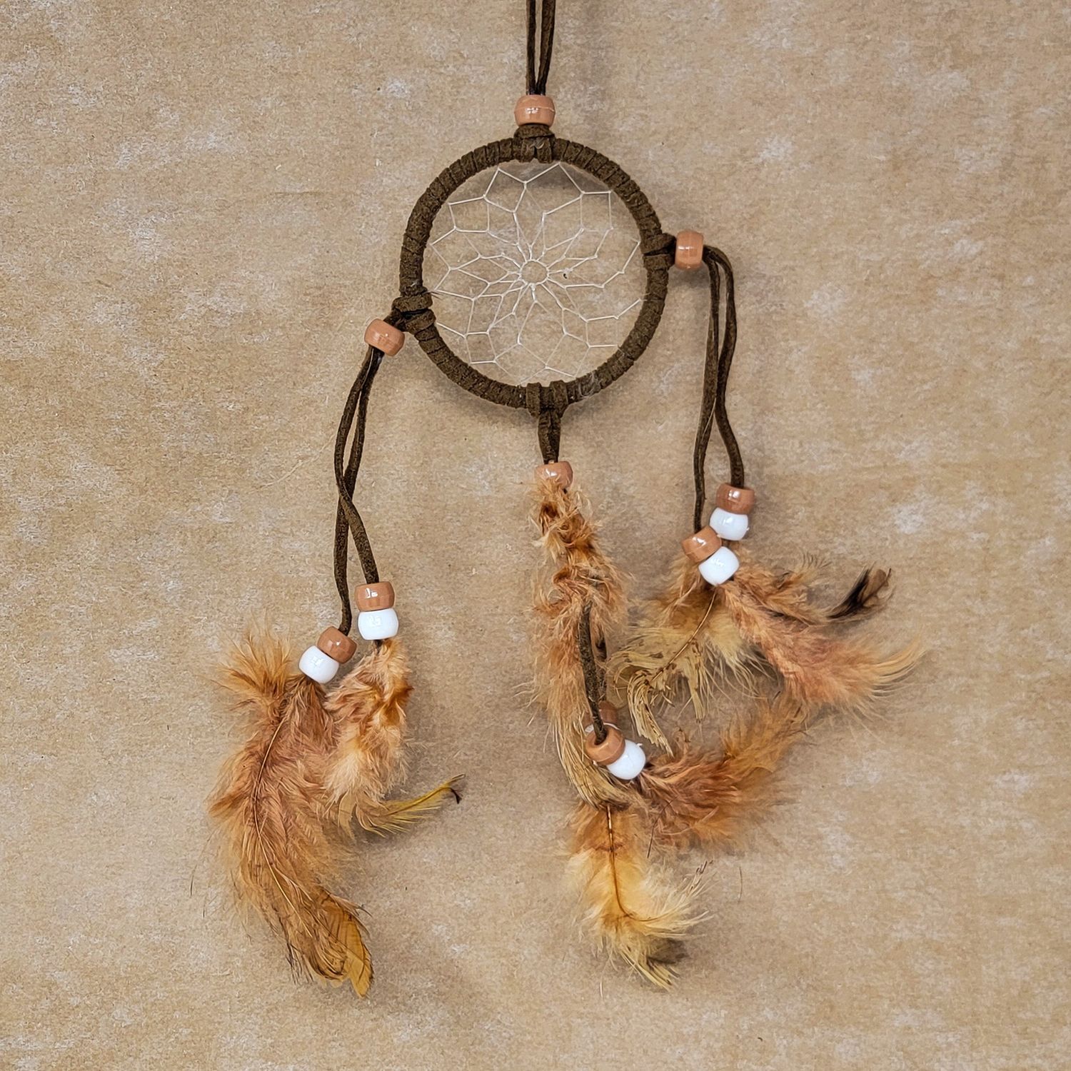 DREAM CATCHER WITH LEATHER OR NYLON RIM INDO 6896