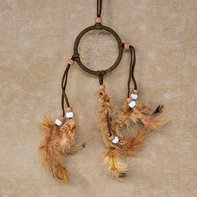 DREAM CATCHER WITH LEATHER OR NYLON RIM INDO 6896