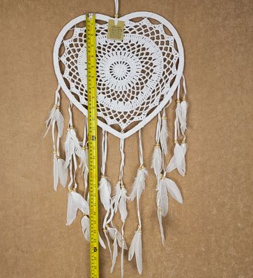 CROCHET HEART DREAM CATCHER 6340