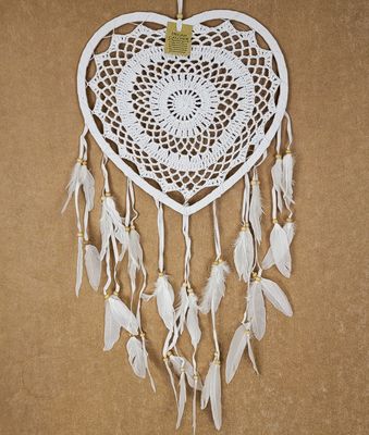 CROCHET HEART DREAM CATCHER 6340