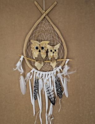 2 OWLS DREAM CATCHER 2317