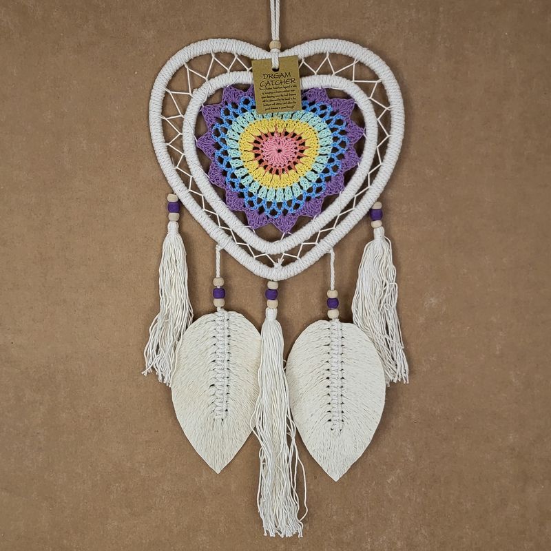 HEART CROCHET DREAM CATCHER 2319