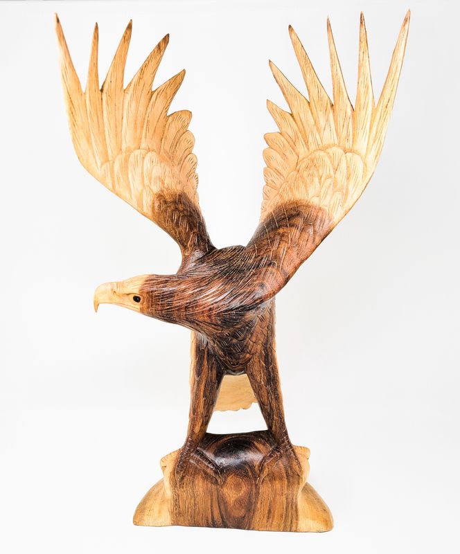 EAGLE STATUE WINGS UP 1825