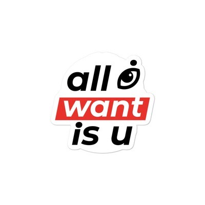 Lyric Collection &quot;All Eye Want is U&quot; Bubble-free Stickers