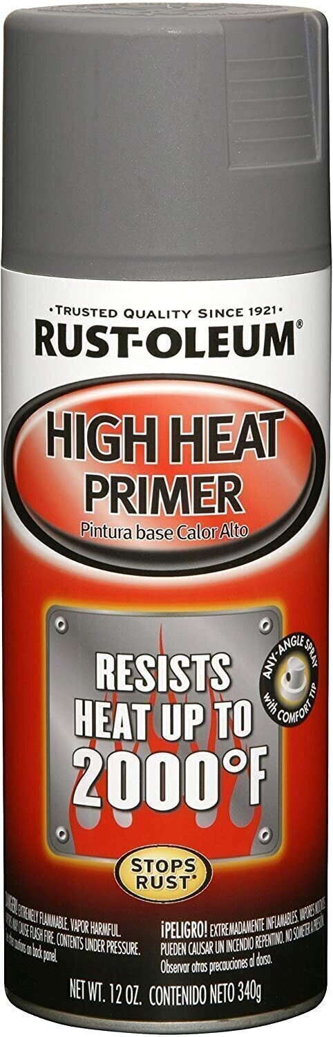 High Heat Primer Spray Paint - Gray - Rust-Oleum