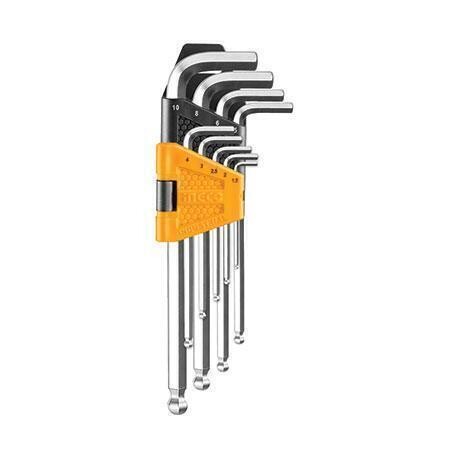 9pcs Ball Point Hex Key Set INGCO