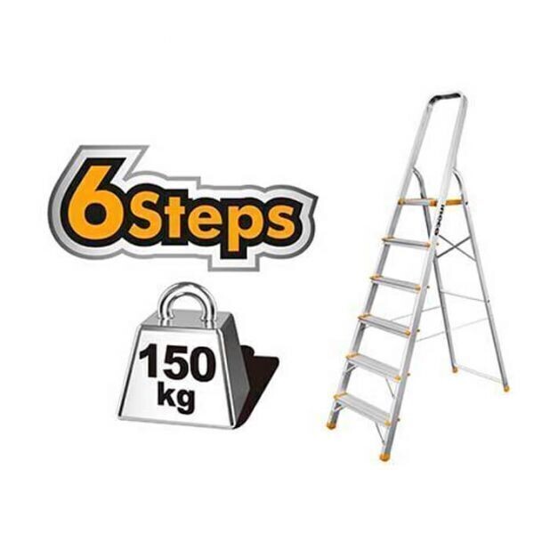 Household Ladder Aluminium 6 Steps