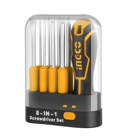 9 Pcs Interchangeable Screwdriver Set INGCO