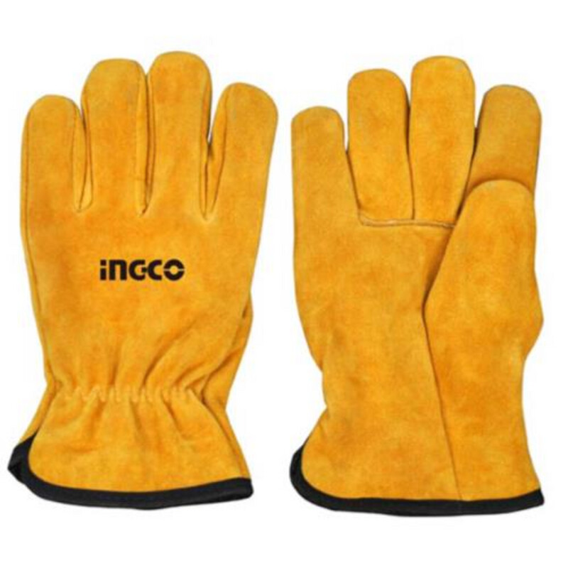 10â€ Leather Gloves Industrial INGCO