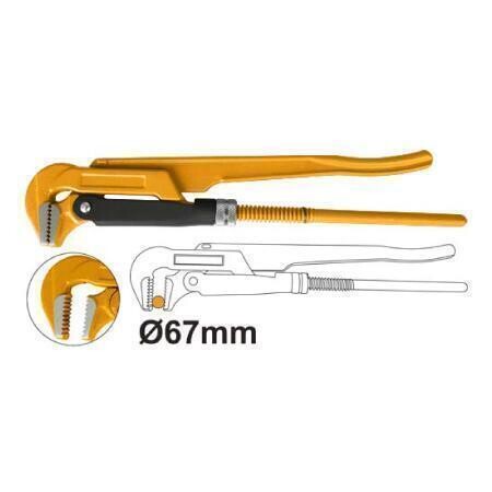 Heavy Duty Swedish Pipe 90Â° Wrench 2" INGCO