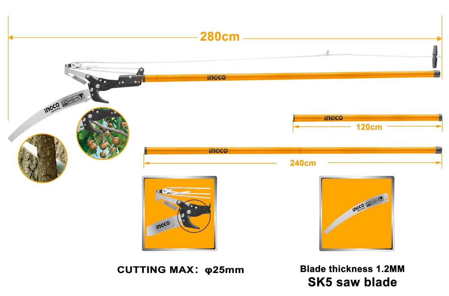 Extendable Pole Saw & Pruner