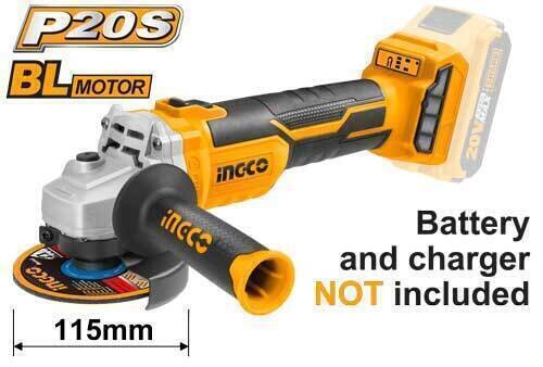 Li-Ion Angle Grinder 4.5" (Brushless) INGCO