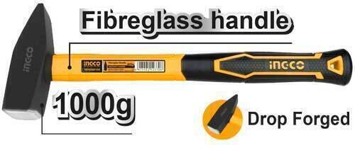 Machinist Hammer 1000G Fiberglass Handle INGCO