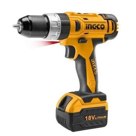 Li-Ion Impact Cordless Drill 18V with Extras INGCO