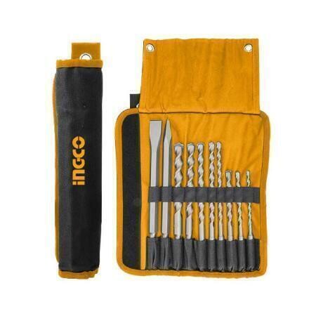 Hammer Drill Bits And Chisels 10Pcs Set INGCO