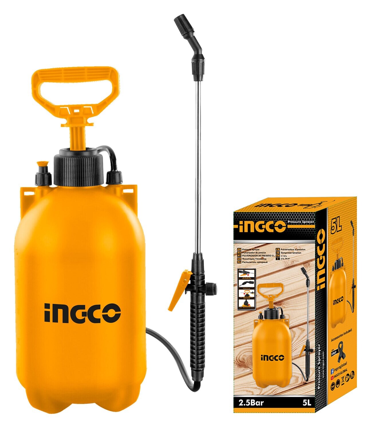 Pressure Sprayer 5L INGCO