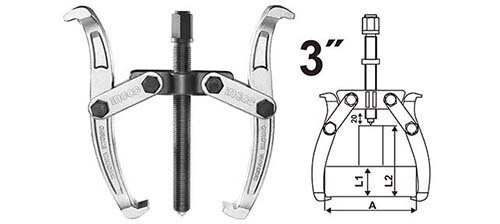 Two Jaws Puller 3" INGCO