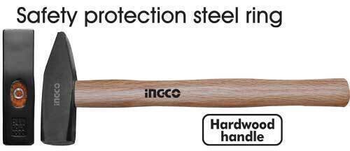 Machinist Hammer - Hardwood Handle- 500g INGCO