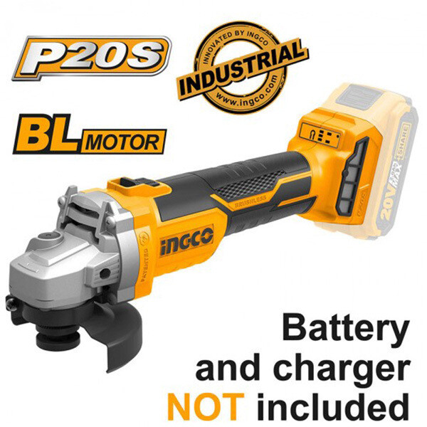 صاروخ ( Brushless )  شحن 20 فولت 4.5" ليثيوم من دون بطارية وشاحن انكو