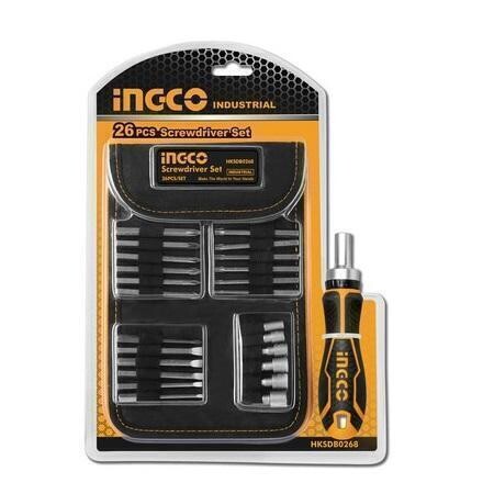 26 Pcs Screwdriver Bit Set INGCO