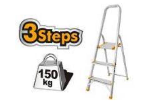 Household Ladder Aluminium 3 Steps