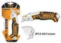 Utility Knife with 6 Pcs INGCO