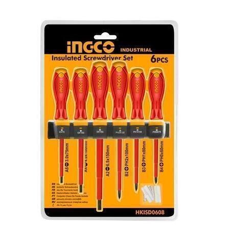 6 Pcs Insulated Screwdriver Set INGCO