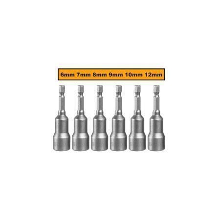 6 pcs Magnetic Nut Set