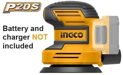 Li-Ion Cordless Random Orbital Circular Sander 20V INGCO