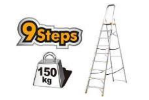 Household Ladder Aluminium 9 Steps