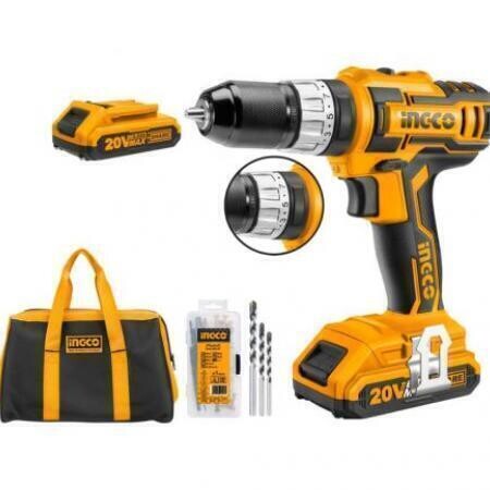 Li-Ion Cordless Impact Drill 10mm 20V INGCO