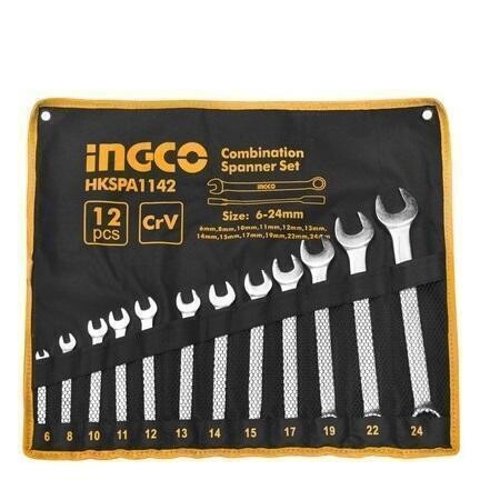 Combination Spanner Set 6-24 mm (12Pcs) INGCO