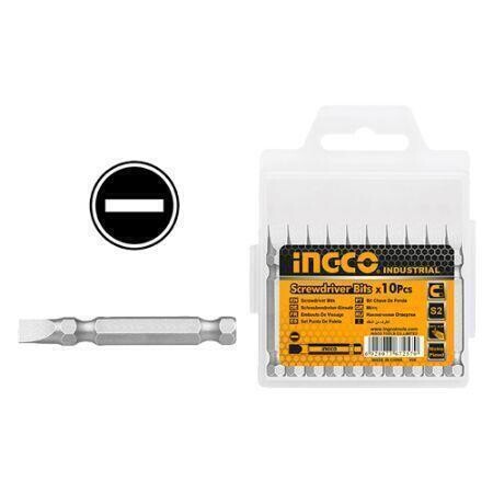 Screwdriver Bit Set SL6 50mm INGCO