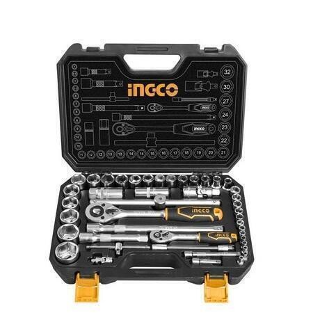 44Pcs 1/4"+1/2" Socket Set INGCO