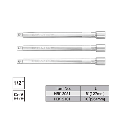 1/2" Socket Extension Bar 5"