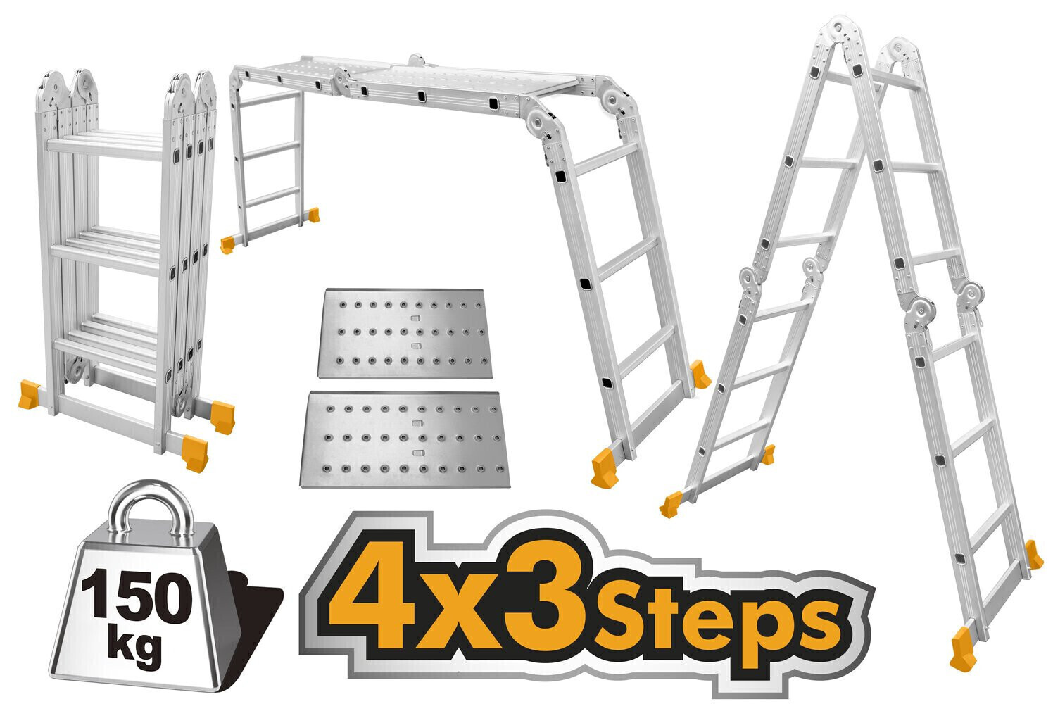 Multi-Purpose Aluminium Ladder 4*3