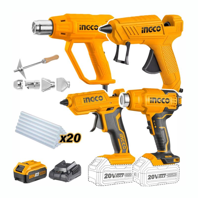 Heat Gun And Glue Gun Combo Kit