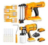 20V Cordless 2 PCS Combo Kit - Brad Nailer and Spray Gun