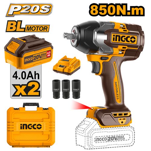Cordless impact wrench 850N 20V