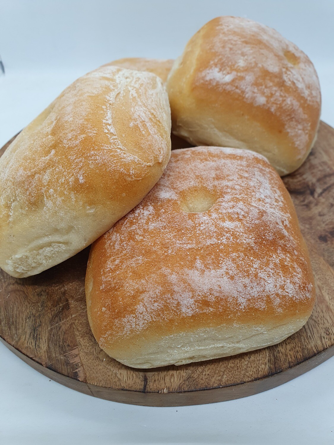 Pandoro Plain Baps - (6 Pack)
