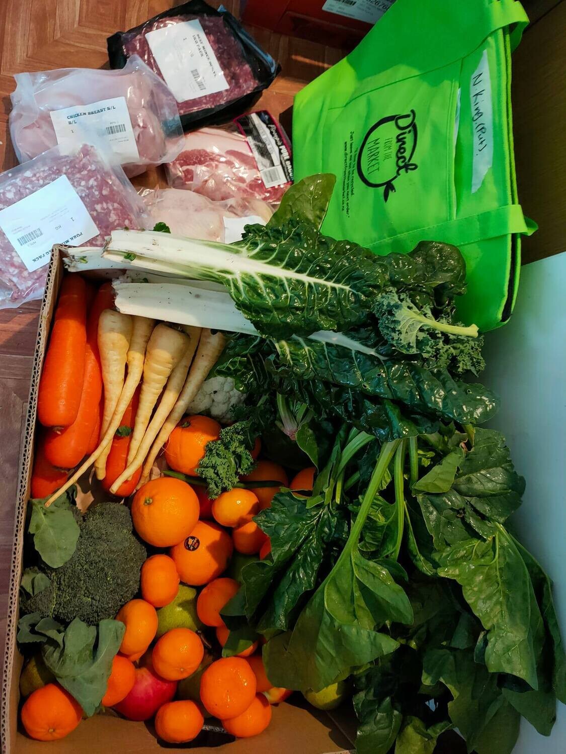 Fruit, Veges &amp; Meat -Teamup  (Roopu, hua, huawhenua mīti) fortnightly subscription