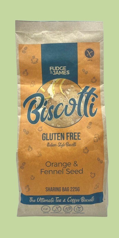 Gluten Free Orange & Fennel Seed Biscotti 225g