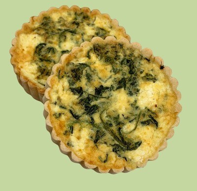 Pandoro Spinach &amp; Feta Quiche 4"